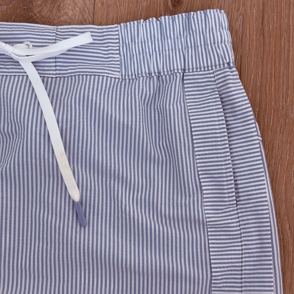 Striped Blue and White Skirt - Picture 3 of 8